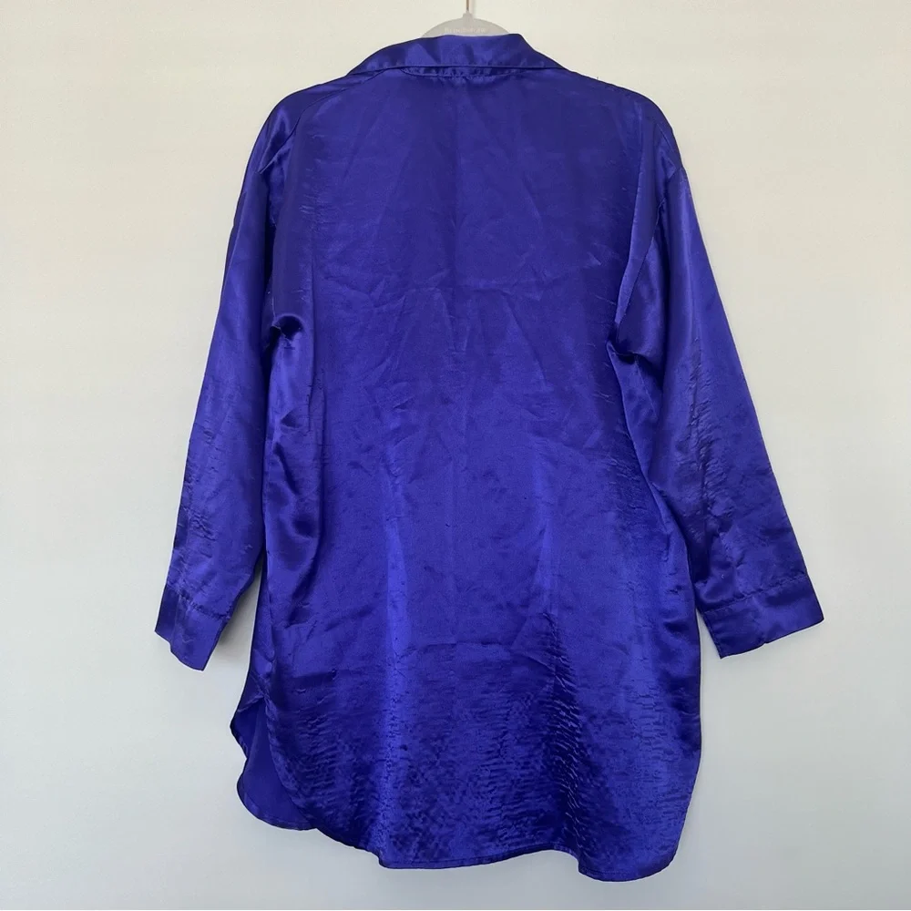 Victoria's Secret Gold Label Purple Satin Nightgown